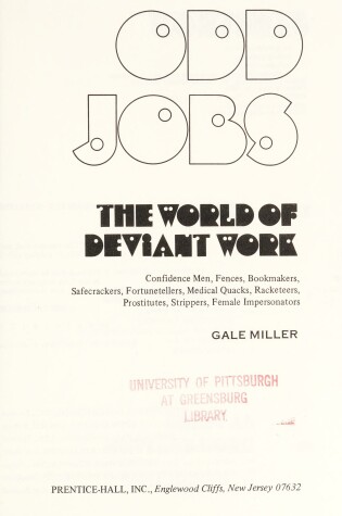 Cover of Odd Jobs