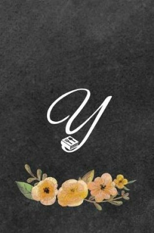 Cover of Initial Monogram Letter Y on Chalkboard