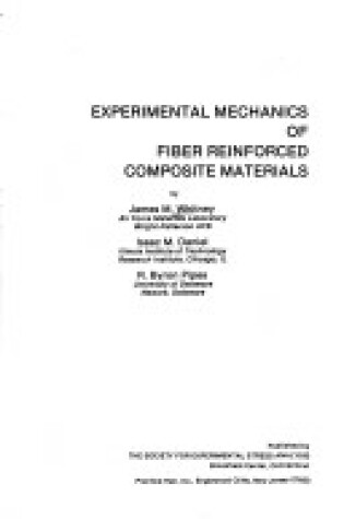 Cover of Experimental Mechanics of Fibre Reinforced Composite Materials