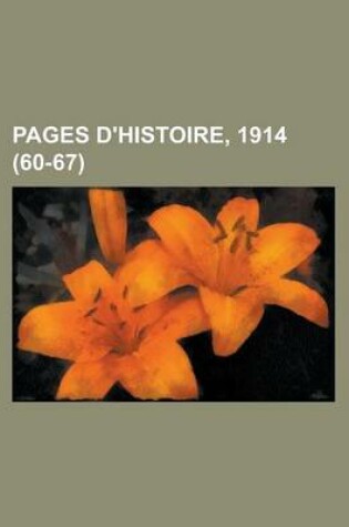 Cover of Pages D'Histoire, 1914 (60-67)