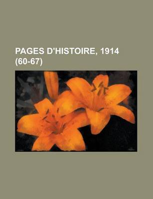 Book cover for Pages D'Histoire, 1914 (60-67)