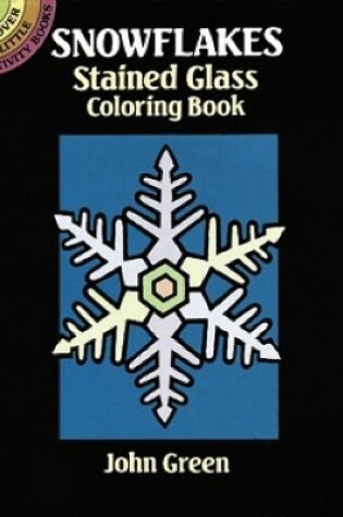 Cover of Snowflakes Stained Glass Colouring Book