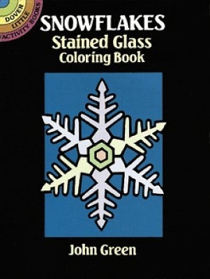 Book cover for Snowflakes Stained Glass Colouring Book