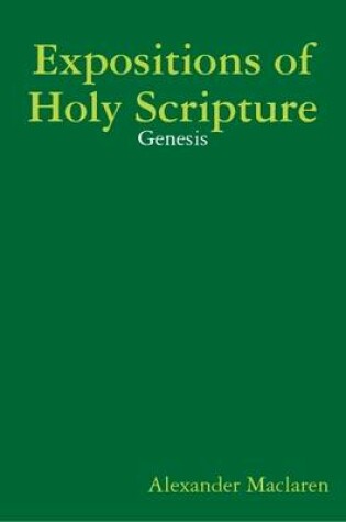 Cover of Expositions of Holy Scripture: Genesis