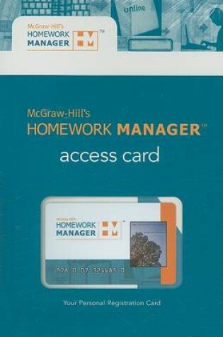 Cover of Homework Manager to Accompany Corporate Finance, Core Principles and Applications 1e