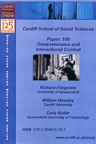 Cover of Omni-Relevance and Interactional Context