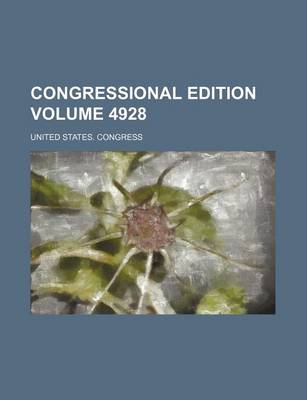 Book cover for Congressional Edition Volume 4928