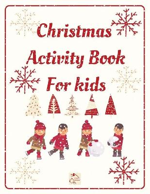 Book cover for Christmas Activity Book for kids,