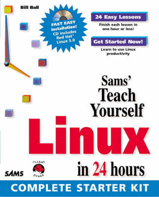 Book cover for Sams Teach Yourself Linux in 24 Hours