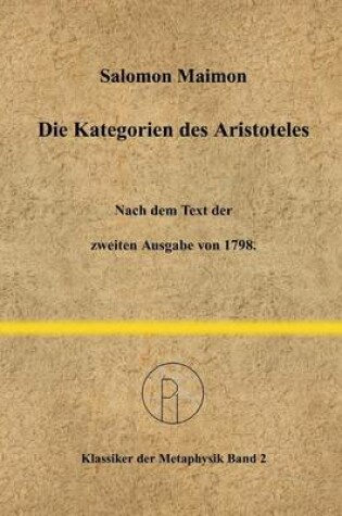 Cover of Die Kategorien des Aristoteles