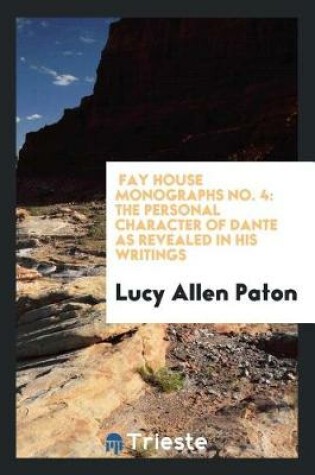 Cover of Fay House Monographs No. 4