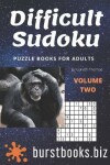 Book cover for Difficult Sudoku Puzzle Books for Adults