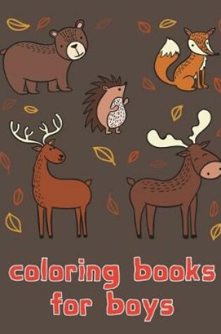 Cover of coloring books for boys