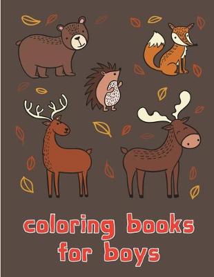 Book cover for coloring books for boys