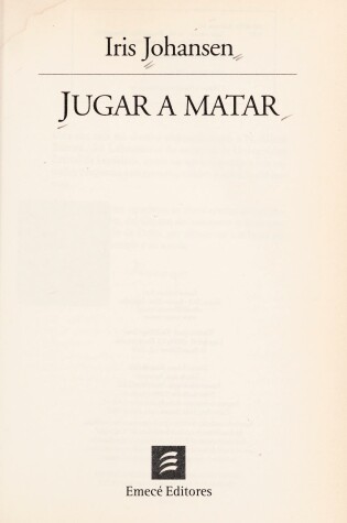 Cover of Jugar a Matar