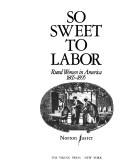 Book cover for So Sweet to Labor