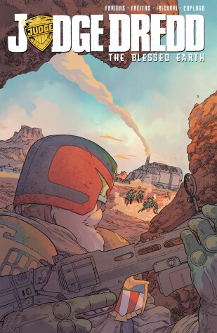 Book cover for Judge Dredd: The Blessed Earth, Vol. 1