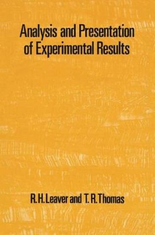 Cover of Analysis and Presentation of Experimental Results