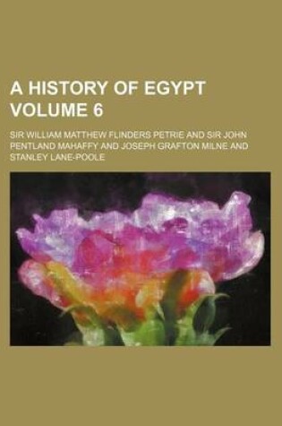 Cover of A History of Egypt Volume 6