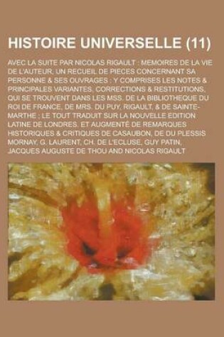 Cover of Histoire Universelle; Avec La Suite Par Nicolas Rigault