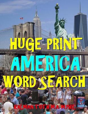 Book cover for Huge Print America Word Search