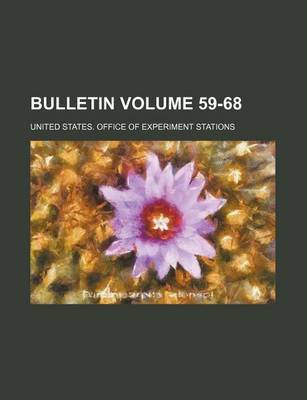 Book cover for Bulletin Volume 59-68