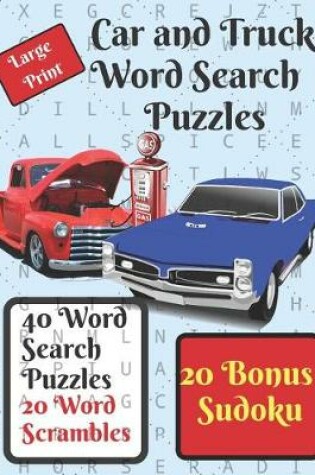 Cover of Car and Truck Word Search Puzzle Book