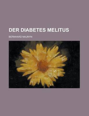Book cover for Der Diabetes Melitus