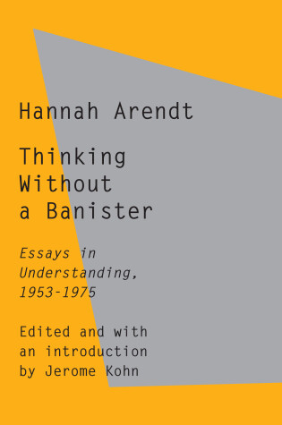 Cover of Thinking Without a Banister