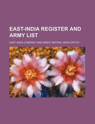 Book cover for East-India Register and Army List