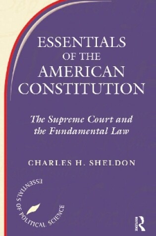 Cover of Essentials Of The American Constitution