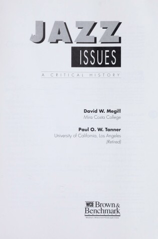 Cover of Jazz Issues: A Critical History