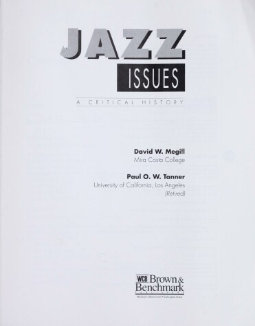 Book cover for Jazz Issues: A Critical History