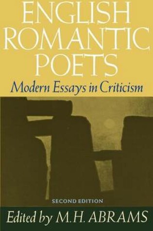 Cover of English Romantic Poets: Modern Essays in Criticism