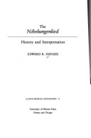 Cover of "Nibelungenlied"