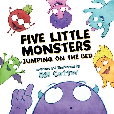 Book cover for Five Little Monsters Jumping on the Bed