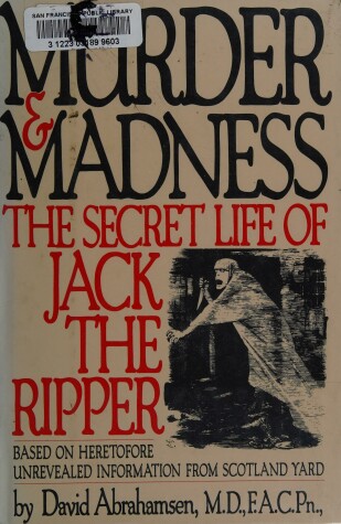 Book cover for Murder and Madness