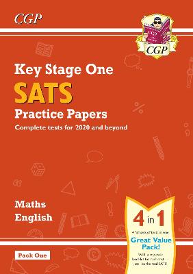 Book cover for KS1 Maths and English SATS Practice Papers Pack (for end of year assessments) - Pack 1