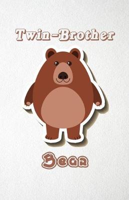 Book cover for Twin-Brother Bear A5 Lined Notebook 110 Pages