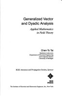 Cover of Generalized Vector and Dyadic Analysis