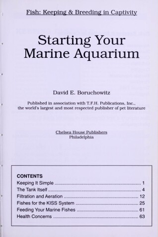 Book cover for Starting Your Marine Aquarium (Oop)