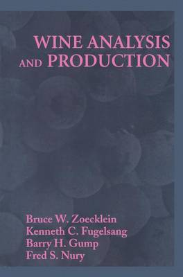 Book cover for Wine Analysis and Production