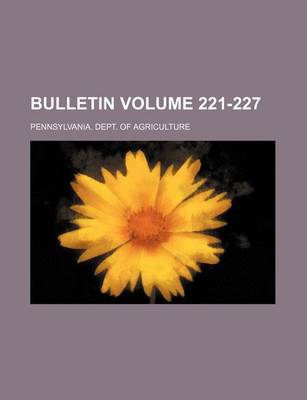 Book cover for Bulletin Volume 221-227