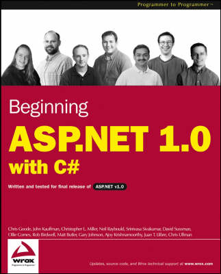 Cover of Beginning ASP.NET 1.0 with C#