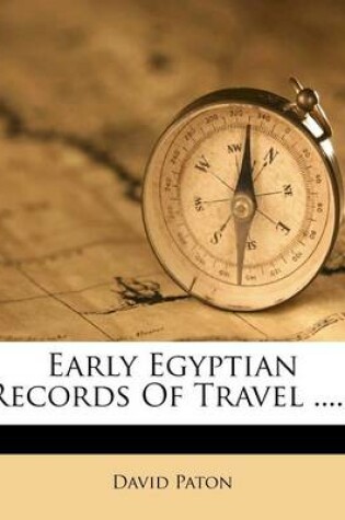 Cover of Early Egyptian Records of Travel ......