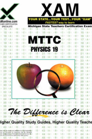 Cover of Mttc Physics 19 Teacher Certification Test Prep Study Guide