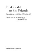 Book cover for Fitzgerald to His Friends