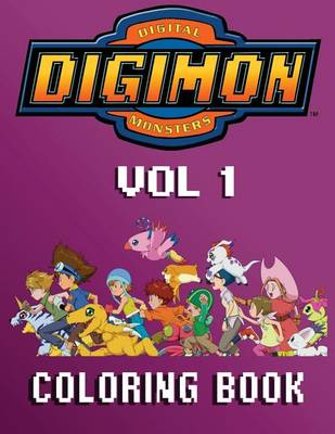 Book cover for Digimon Coloring Book - 80 Pages A4 (Volume 1)