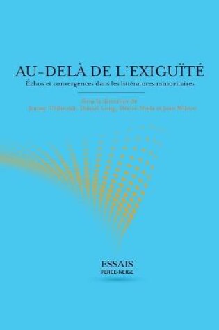 Cover of Au-dela de l'exiguite