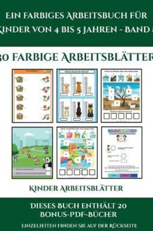 Cover of Kinder Arbeitsblätter (Ein farbiges Arbeitsbuch für Kinder von 4 bis 5 Jahren - Band 8)